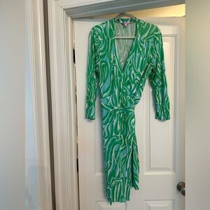 Lilly Pulitzer Meridian Wrap Dress #91496 Size XL Resort White Finders Keeper